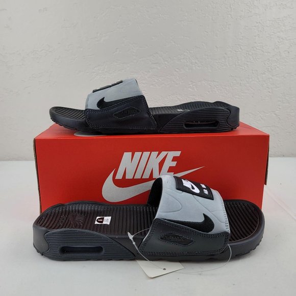 Nike Other - Nike Air Max 90 Slide Black Smoke Grey Sandal Men